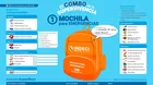 ¿Qué insumos debe llevar la mochila de emergencia según Indeci?