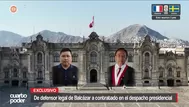 De defensor legal de Balcázar a contratado en el despacho presidencial