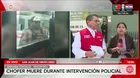 Defensor de la PNP afirma que suboficial disparó a bus tras ser atropellado por chofer