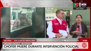 Defensor de la PNP afirma que suboficial disparó a bus tras ser atropellado por chofer. Foto y video: América Noticias