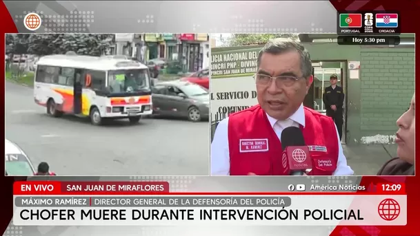 Defensor de la PNP afirma que suboficial disparó a bus tras ser atropellado por chofer. Foto: América Noticias Defensor de la PNP afirma que suboficial disparó a bus tras ser atropellado por chofer. Foto: América Noticias
