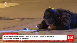 Tensión en Independencia: lanzan granada entre Corte de Lima Norte y hostal. Foto y video: América Noticias