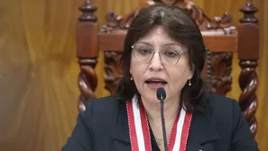 Delia Espinoza rechaza desacato por no reponer a Patricia Benavides. Foto y video: Canal N/Andina