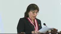 Delia Espinoza juró hoy como fiscal de la Nación para el periodo 2024-2027. / Video: Canal N