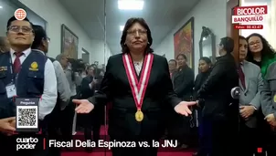Fiscal Delia Espinoza vs. La JNJ. Foto y Video: Cuarto Poder