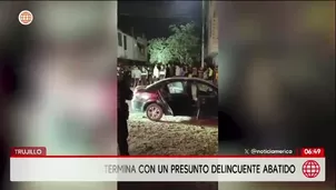 Delincuente es abatido tras persecución policial en Trujillo/Video y Foto: América Noticias