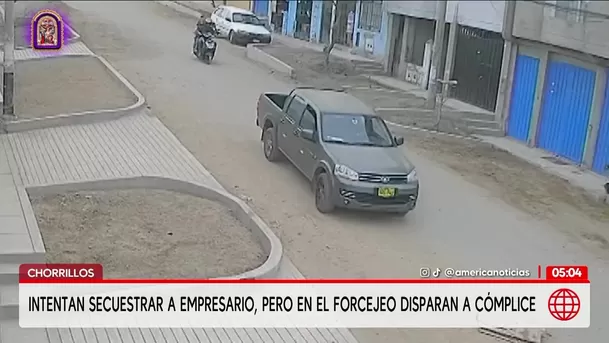 Delincuente dispara a su cómplice durante secuestro en Chorrillos. Foto: América Noticias Delincuente dispara a su cómplice durante secuestro en Chorrillos. Foto: América Noticias