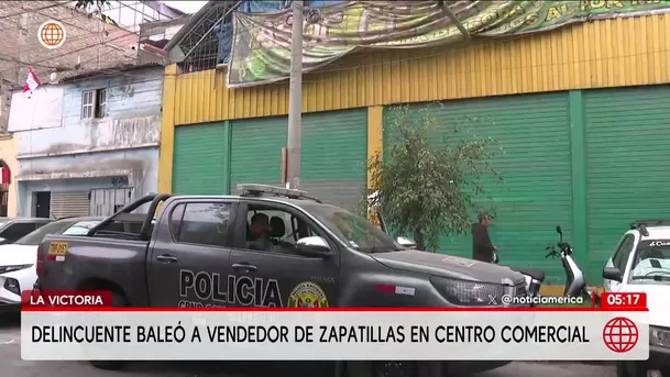 Delincuente dispara a vendedor de zapatillas en La Victoria. Foto: América Noticias