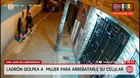Delincuente golpea a mujer para robarle en San Juan de Lurigancho