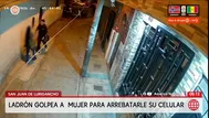 Delincuente golpea a mujer para robarle en San Juan de Lurigancho