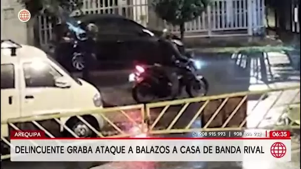 Banda Los Orientales ataca casa a balazos en Arequipa/ América Noticias