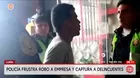 Delincuente llora ante la Policía tras intento de robo en Lurín