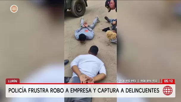 Delincuente llora ante la Policía tras intento de robo en Lurín. Foto: América Noticias Delincuente llora ante la Policía tras intento de robo en Lurín. Foto: América Noticias