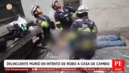 Delincuente murió en intento de robo a casa de cambio en Cercado