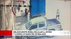 Delincuente roba celular a joven y luego lo mata de un balazo