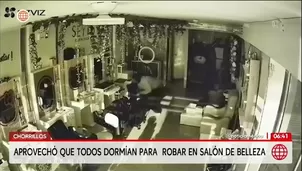 Delincuente roba equipos en salón de belleza en Chorrillos/ Video y Foto: América Noticias