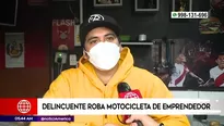 El agraviado usaba este vehículo para realizar delivery