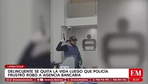 Lambayeque: Delincuente se dispara al verse rodeado por la Policía durante asalto. Foto y video: AN