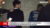 Delincuentes hacían ritual antes de cometer delitos. Foto y video: América Noticias