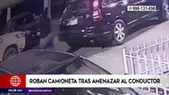 Delincuentes armados robaron camioneta en Ate