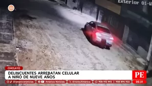 Delincuentes arrebatan celular a niño de 9 años en Chiclayo. Foto y video: América Noticias
