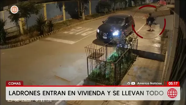 Delincuentes asaltan una casa y se llevan S/ 5 mil en Comas. Foto: América Noticias
