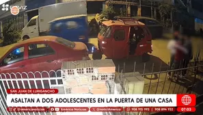 Asaltan a dos adolescentes y les roban celulares en SJL. Foto y video: América TV
