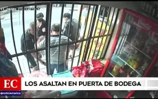 Delincuentes asaltan a dos personas en la puerta de una bodega en Breña - Noticias de bodegas