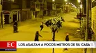 Delincuentes asaltan a jóvenes a pocos metros de su casa