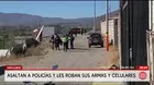 Delincuentes asaltan a policías y roban fusil AKM en Arequipa