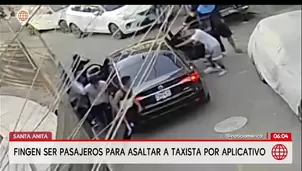 Delincuentes asaltan a taxista por aplicativo en Santa Anita/ Video y Foto: América Noticias