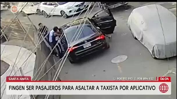 Falsos clientes emboscan y asaltan a taxista de aplicativo en Santa Anita/ América Noticias