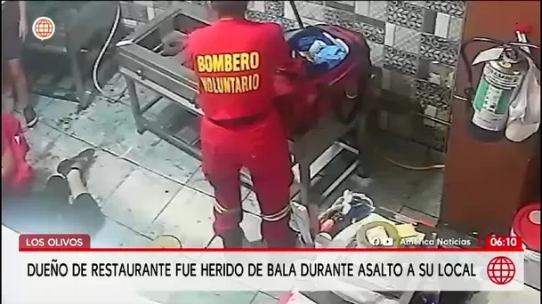 Disparan a dueño de chifa en Los Olivos/ América Noticias Disparan a dueño de chifa en Los Olivos/ América Noticias