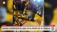Delincuentes balean a supervisor de obra en Comas