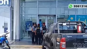 Un herido tras asalto en banco de Trujillo. Canal N