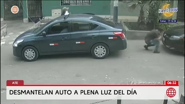 Roban autopartes de vehículo estacionado en Ate/América Noticias Roban autopartes de vehículo estacionado en Ate/América Noticias