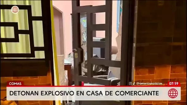 Sujetos en moto hicieron detonar un artefacto explosivo en la vivienda de una comerciante/ América Noticias Sujetos en moto hicieron detonar un artefacto explosivo en la vivienda de una comerciante/ América Noticias