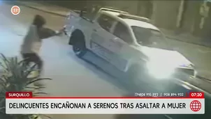 Delincuentes amenazan a serenos de Surquillo tras asalto