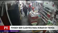 Delincuentes fingieron ser clientes para robar en tienda