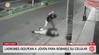 Delincuentes golpean a joven en asalto en Santa Anita