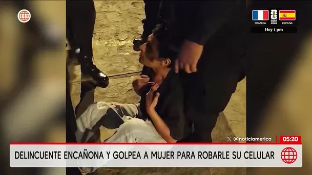 Delincuentes golpean a mujer para robarle su celular en Comas. Foto: América Noticias Delincuentes golpean a mujer para robarle su celular en Comas. Foto: América Noticias