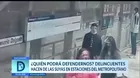 Delincuentes hacen de las suyas en estaciones del Metropolitano