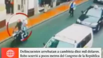 Delincuentes escaparon en una moto