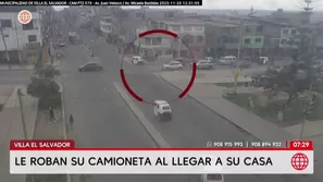 Roban camioneta a conductor al llegar a su casa en VES. Foto y video: AN