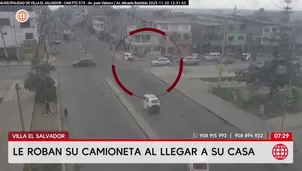 Roban camioneta a conductor al llegar a su casa en VES. Foto y video: AN