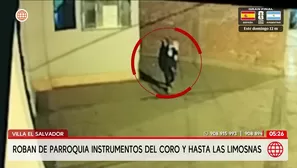 Delincuentes roban dos veces en parroquia de Villa El Salvador. Foto y video: América Noticias