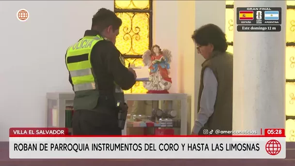 Delincuentes roban dos veces en parroquia de Villa El Salvador. Foto: América Noticias Delincuentes roban dos veces en parroquia de Villa El Salvador. Foto: América Noticias