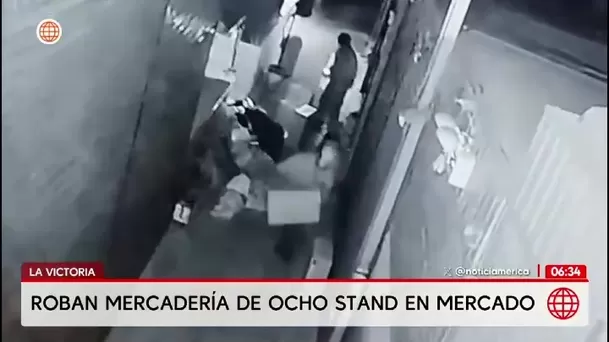Delincuentes roban ocho puestos en mercado de La Victoria/ América Noticias Delincuentes roban ocho puestos en mercado de La Victoria/ América Noticias