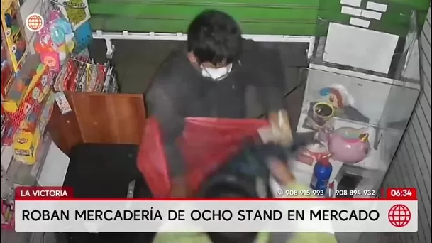 Roban ocho puestos en mercado de La Victoria y se llevan productos navideños/ América Noticias Roban ocho puestos en mercado de La Victoria y se llevan productos navideños/ América Noticias