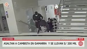 Delincuentes roban 200 mil soles tras asalto a cambista en Gamarra. Foto y video: América Noticias